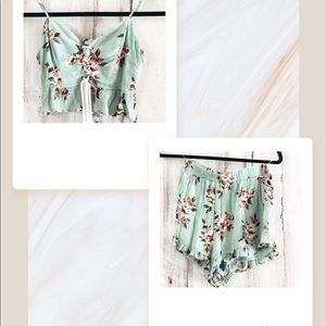 illa illa Lace up Floral SET medium